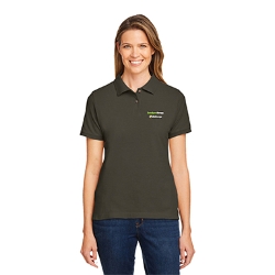 LSI- HARRITON ALL COTTON BLACK POLO LADIES 