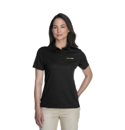 CORE 365 BLACK POLO LADIES 