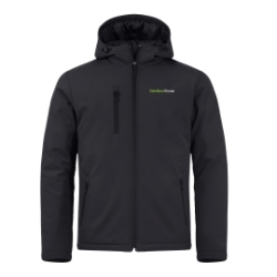 EQUINOX SOFTSHELL BLACK COAT MENS 