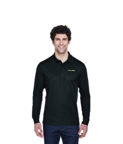 CORE 365 LONG SLEEVE BLACK POLO MENS 