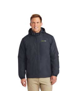 HOODED CHARGER BATTLESHIP GRAY COAT UNISEX 