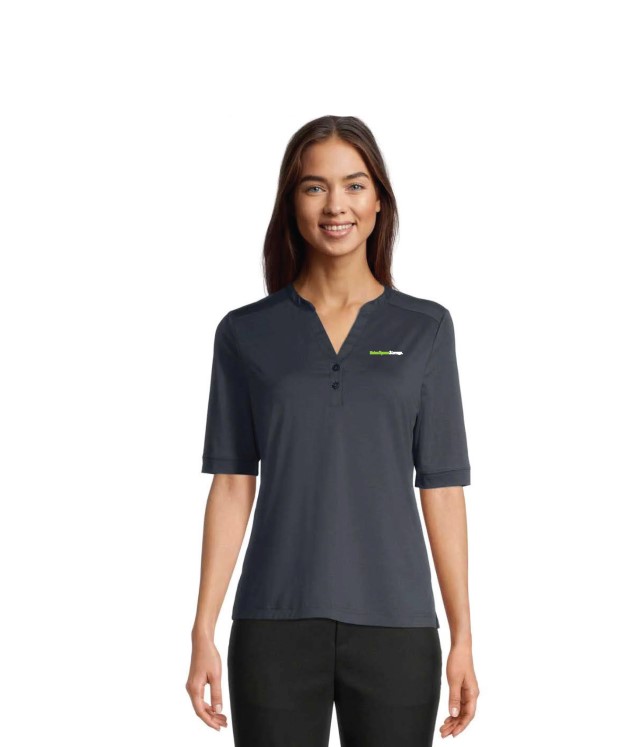 KNOSS SHADOW STRIPE CARBON POLO LADIES - KN2021W_CRBN