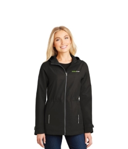 RAIN SLICKER BLACK JACKET LADIES 