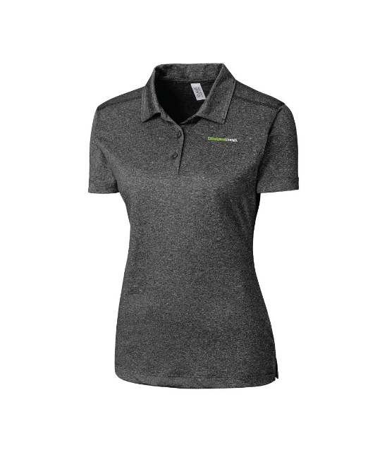 CHARGE ACTIVE BLACK HEATHER POLO LADIES - LQK00079_BLKHTR