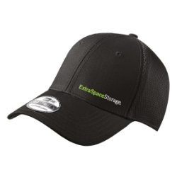 NEW ERA STRETCH MESH FITTED HAT BLACK 
