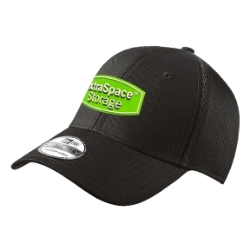 NEW ERA STRETCH MESH HAT W/PATCH BLACK 