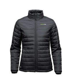 NAUTILUS QUILTED BLACK COAT LADIES 