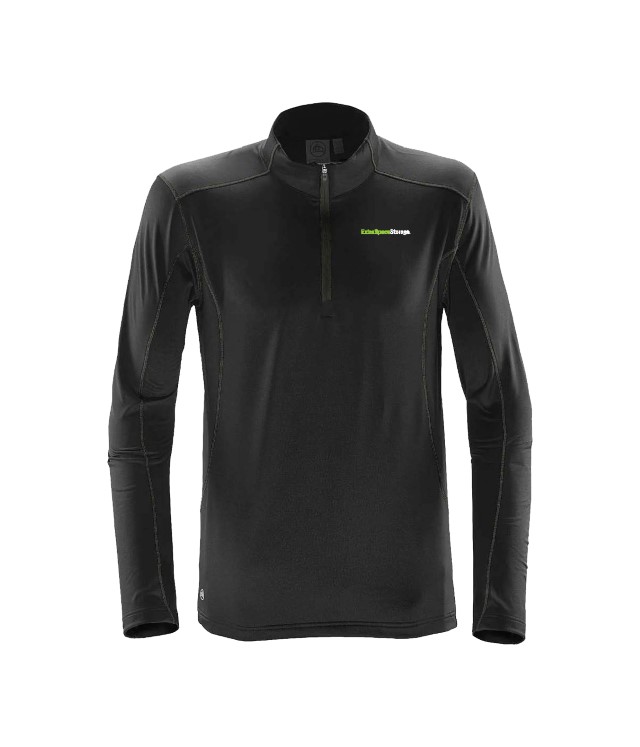 PULSE FLEECE BLACK CARBON PULLOVER MENS - TFW-1_BLKCRBN