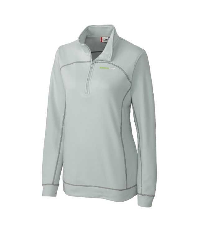 HELSA HALF ZIP LIGHT GREY JACKET LADIES - LQK00040LTGREY