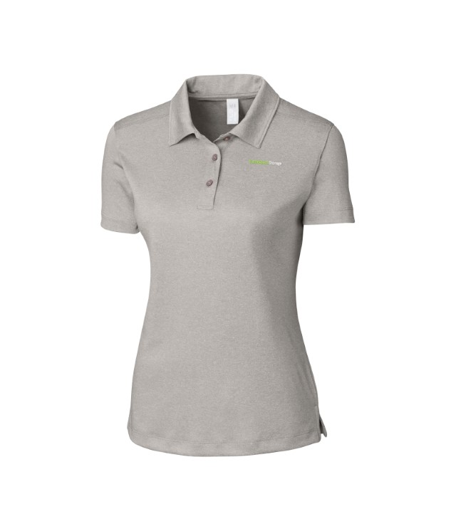 CLIQUE ACTIVE LIGHT GREY POLO LADIES - LQK00079_LTGRY
