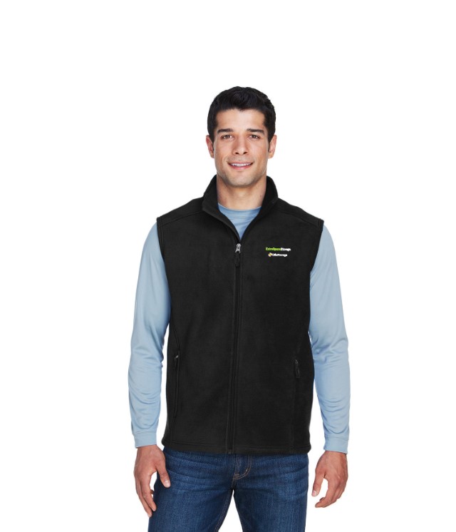 LSI- CORE 365 FLEECE BLACK VEST MENS - 88191_LS_BLK