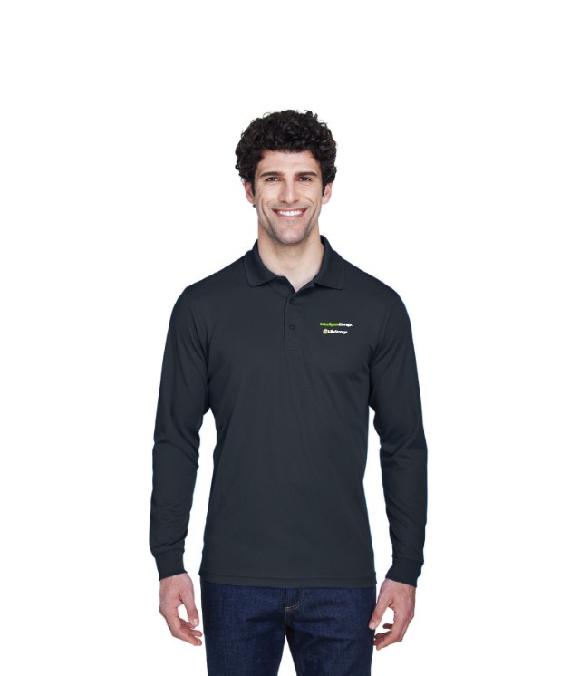 LSI- TALL CORE 365 LONG SLEEVE CARBON POLO MENS - 88192T_LS_CB