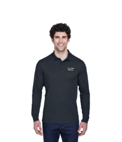 LSI- CORE 365 LONG SLEEVE CARBON POLO MENS 